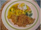 Crusty Chicken With Tangy Peach Salsa