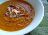 Curried Pumpkin, Kumera and Bacon Soup