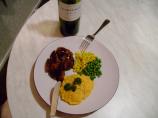 Spice Rubbed Lamb With Kumera and Feta Mash. Photo by Island Gurl