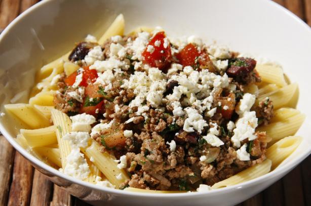 Lamb, Lemon and Olive Pasta. Photo by Dr. Jenny