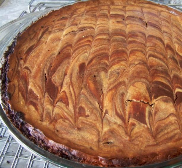 Chocolate and Peanut Butter Swirl Cheesecake (Vegan Version). Photo by Prose