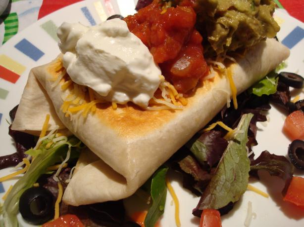Chicken or Beef Chimichangas (Tex-Mex). Photo by Starrynews