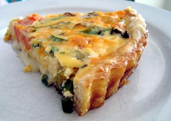 Hillary's Vegetarian Quiche. Photo by lilsweetie