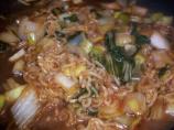 Mightyro's Bok Choy-Leek-Noodle Stir Fry