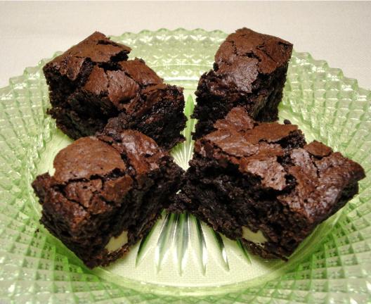 Secret Ingredient Chocolate Brownies (Light). Photo by Debbwl