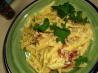 Super Easy Pasta Carbonara. Photo by Karen Elizabeth