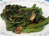 Rapini With Garlic & Chili Flakes