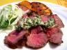 Sacr&eacute; Boeuf Sirloin Steak Topped With Mustard Herb Butter