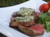 Sacr&eacute; Boeuf Sirloin Steak Topped With Mustard Herb Butter