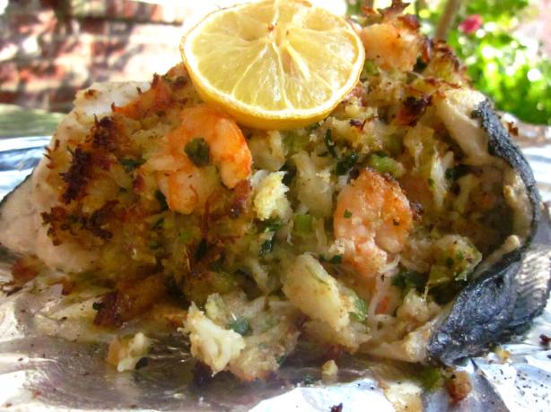 Stuffed Flounder La Fourche. Photo by gailanng