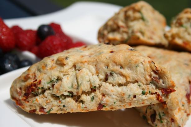 Sun-Dried Tomato, Basil and Black Pepper Scones. Photo by **Tinkerbell**