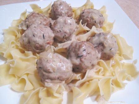 Meatball Stroganoff. Photo by Faith T