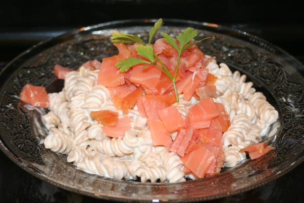 Cream Cheese and Lox Pasta. Photo by Alison J.