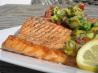 Salmon With Coriander/Cilantro Mango Salsa