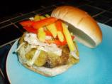 Caribbean Grilled Burger With Pineapple Sauce