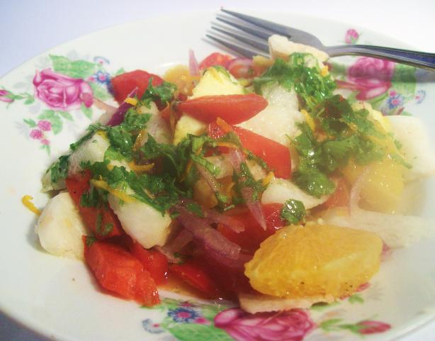 Sunny Day Jicama-Orange Salad. Photo by Sharon123