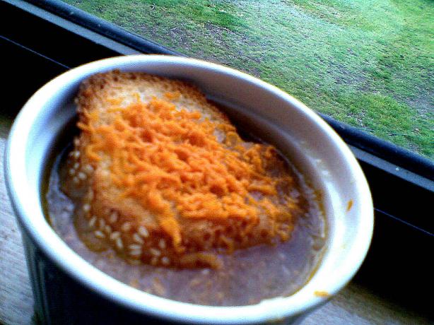 Vegan French Onion Soup. Photo by KristinV