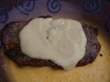 Steak Flambe Moutarde. Photo by my3beachbabes