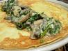 Savory Mushroom, Spinach & Cheese Crepes