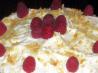 Raspberry Filled Cake With White Chocolate and Macadamias. Recipe by Spice Guru