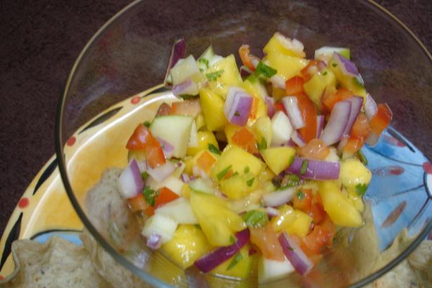 Apple Mango Salsa. Photo by BakinBaby