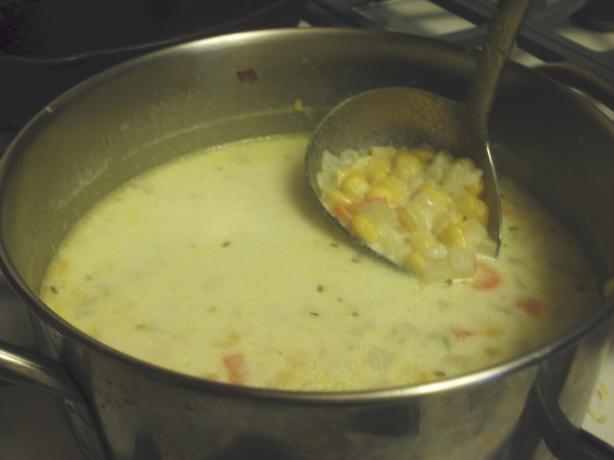 Grandma's Corn Chowder. Photo by Marie Nixon