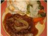 Beef Patties in Onion Gravy