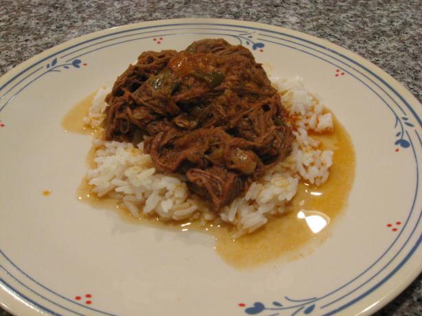 Cuban Ropa Vieja. Photo by Papa D