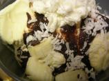 Banana Sundae With Curried Chocolate-Coconut Sauce