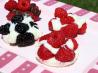 White Chocolate Berry Cups. Recipe by Busy Lindsay