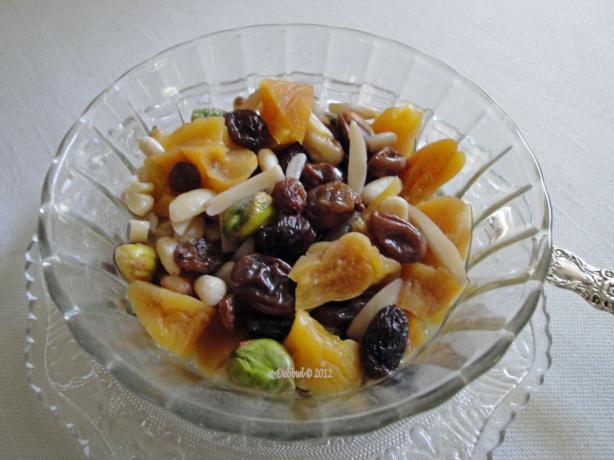 Khoshaf -- Dried Fruit and Nut Compote (Iran -- Middle East). Photo by Debbwl
