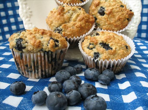 Blueberry-Oatmeal Muffins. Photo by Redsie