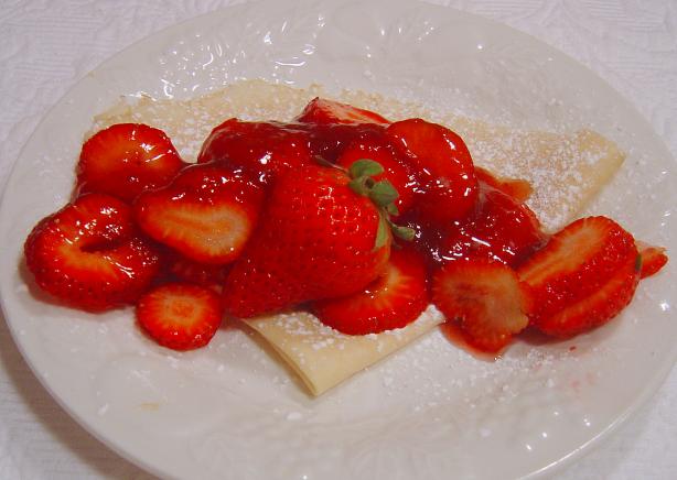 Simple Crepes With Strawberries. Photo by Sue Lau