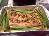 Lemon Butter Salmon With Capers and Asparagus. Photo by Mrs. Cavanar