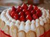Fresh Oj and Strawberry Cream Cake