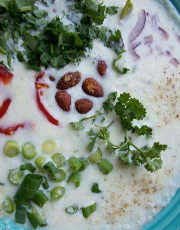 Mamma Caye's Gazpacho De Blanco (White Cold Soup). Photo by Cookgirl