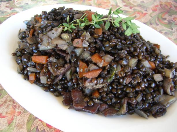 Ragout of Beluga Lentils from the James Beard House. Photo by Chef*Lee