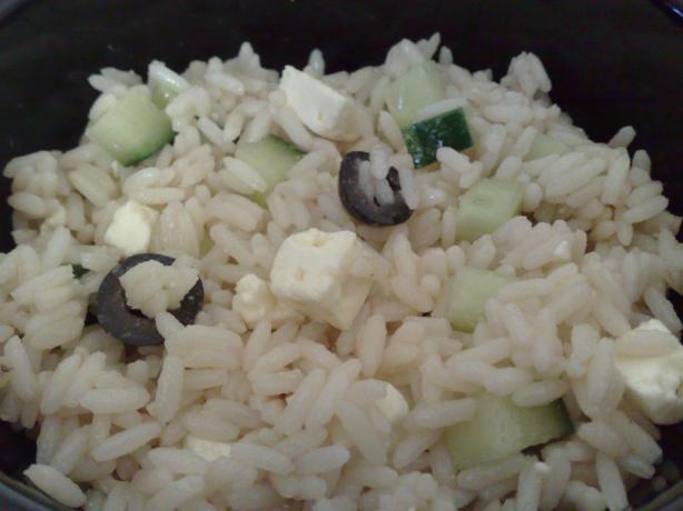 Greek Rice Salad. Photo by Shuzbud