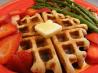 Breakfast on the Deck Sour Cream Waffles. Recipe by momaphet