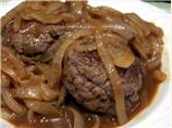 Smothered Ground Sirloin Steak with Adobo Gravy