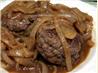Smothered Ground Sirloin Steak with Adobo Gravy. Recipe by PanNan
