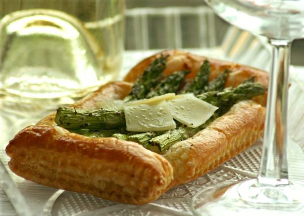 Asparagus Tarts. Photo by Wildflour