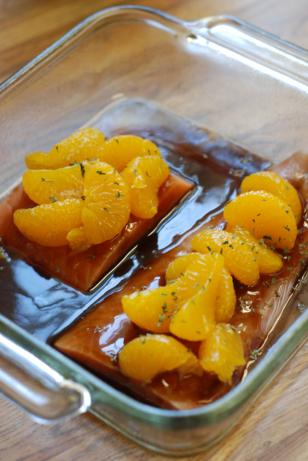 Salmon With Mandarin Hoisin Glaze. Photo by I Can Cook
