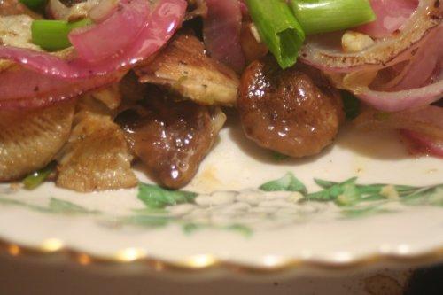 Kelleigh's Warm Shiitake Mushroom Salad. Photo by Diann is Cooking