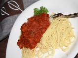 Mama's Spaghetti Sauce With Italian Sausage. Photo by Pink_Diamond
