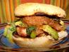 Citrus-Stacked Pork Burger. Recipe by Boomette