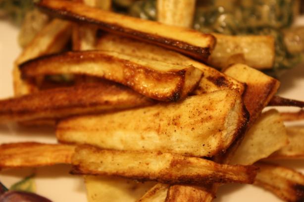 Roasted Parsnips. Photo by Leggy Peggy