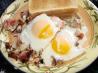 Mushrooms, Cheese, Eggs and Ham Breakfast Special