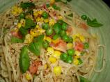 Quick and Easy Fettuccini "alfredo" With Veggies