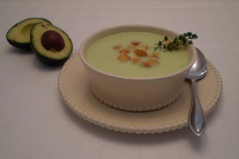 Crema De Aguacate -- Cream of Avocado Soup (South America). Photo by TasteTester